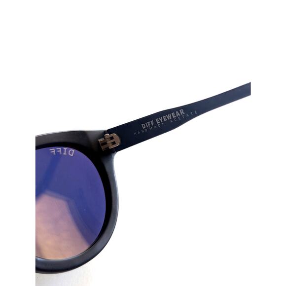 DIFF Eyewear Dime II Sunglasses Round Mirrored Retro UV Polarized - Picture 7 of 10